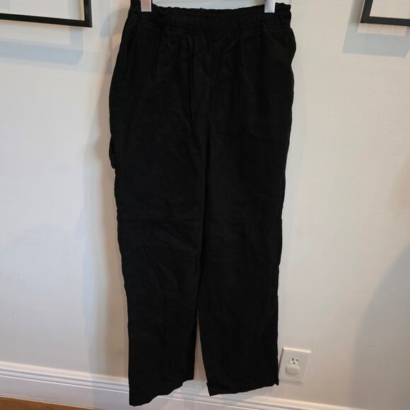 new Topshop pull on black cargo pants size 4 - Picture 3 of 7
